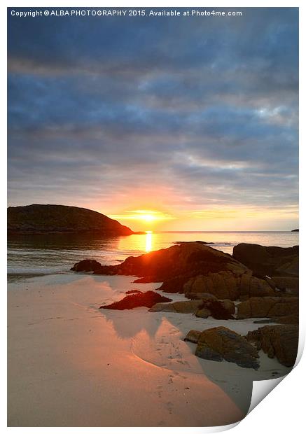 Achmelvich Beach, Sutherland, Scotland Print by ALBA PHOTOGRAPHY