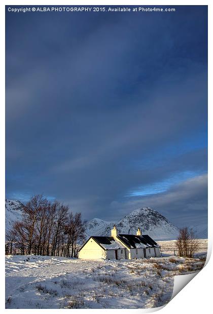  Blackrock Cottage, Glencoe, Scotland. Print by ALBA PHOTOGRAPHY