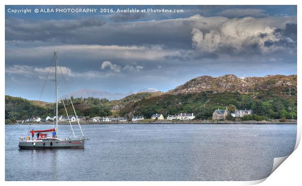 Lochinver Bay, Sutherland, Scotland Print by ALBA PHOTOGRAPHY