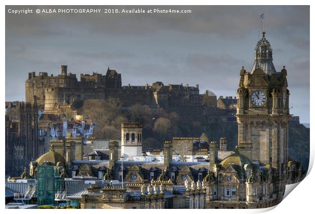 Edinburgh Castle, Scotland Print by ALBA PHOTOGRAPHY