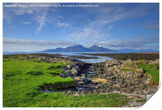 Isle of Rum, Small Isles, Scotland Print by ALBA PHOTOGRAPHY