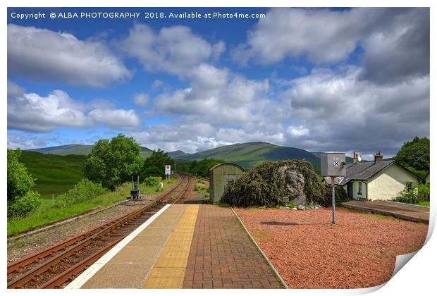 Rannoch Station, Perth & Kinross, Scotland Print by ALBA PHOTOGRAPHY