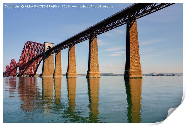 The Forth Bridge, South Queensferry, Scotland Print by ALBA PHOTOGRAPHY