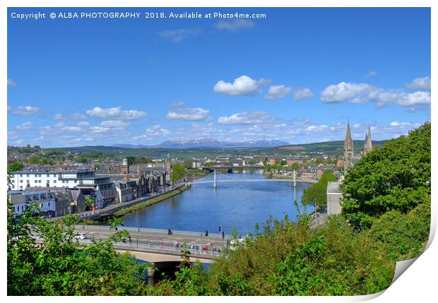 River Ness, Inverness, Scotland. Print by ALBA PHOTOGRAPHY