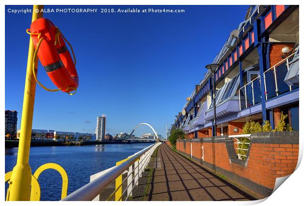 The River Clyde, Glasgow, Scotland.       Print by ALBA PHOTOGRAPHY
