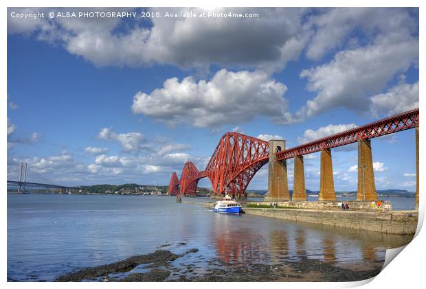 Forth Bridge, South Queensferry, Scotland. Print by ALBA PHOTOGRAPHY