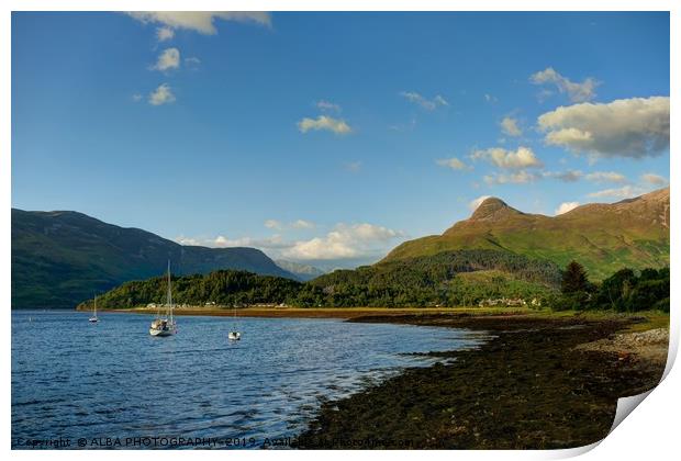 Loch Leven & The Pap of Glencoe, Scotland. Print by ALBA PHOTOGRAPHY
