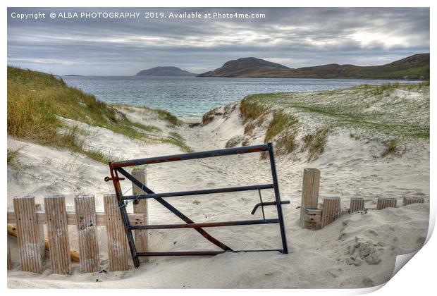 Vatersay Bay, Isle of Barra, Scotland. Print by ALBA PHOTOGRAPHY
