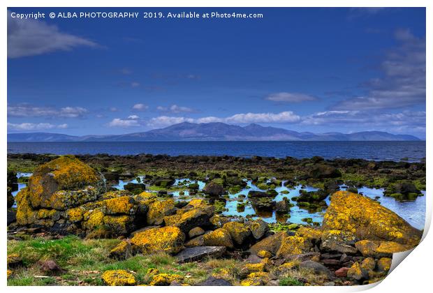The Isle of Arran, Scotland Print by ALBA PHOTOGRAPHY