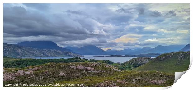 Scottish mountain Landscape Print by Rob Seales