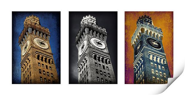 Bromo Seltzer Tower Triptych -- No. 1 Print by Stephen Stookey