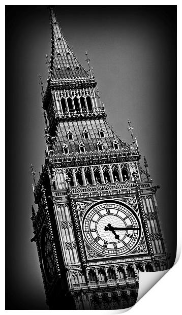 Big Ben 1 Print by Stephen Stookey