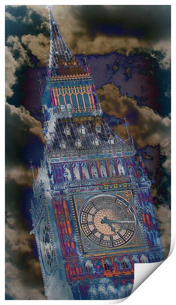 Big Ben 2 Print by Stephen Stookey