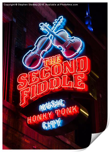  Second Fiddle Print by Stephen Stookey