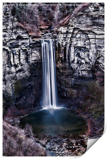  Taughannock Falls Late Autumn Print by Stephen Stookey