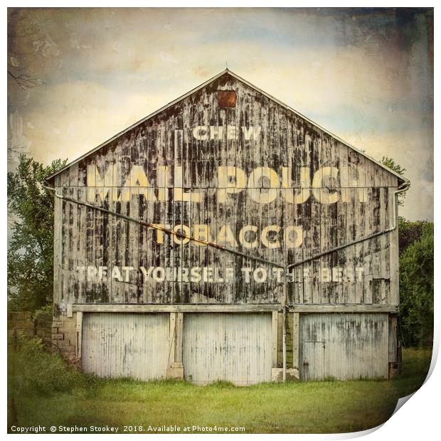 Mail Pouch Barn - US 30 Print by Stephen Stookey