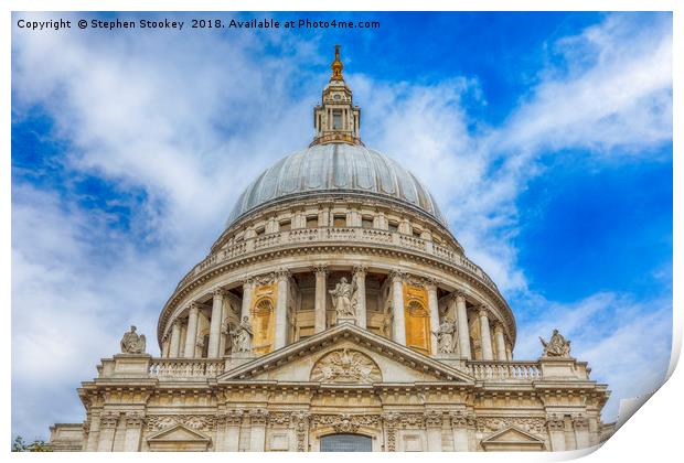 Rise - St. Paul's Dome #1 Print by Stephen Stookey