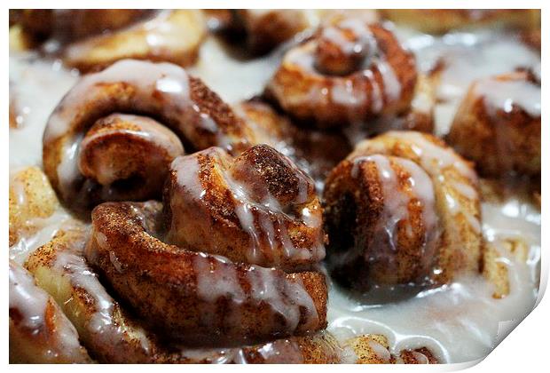 Cinnamon Rolls 2 Print by Rebecca Hansen