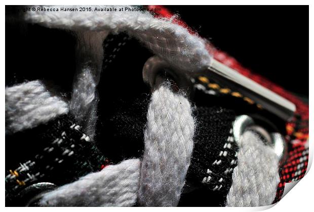  Sneaker Macro Print by Rebecca Hansen