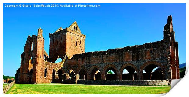  Sweetheart Abbey Print by Gisela Scheffbuch