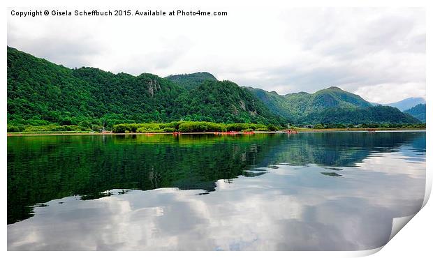  Summer on Derwentwater Print by Gisela Scheffbuch