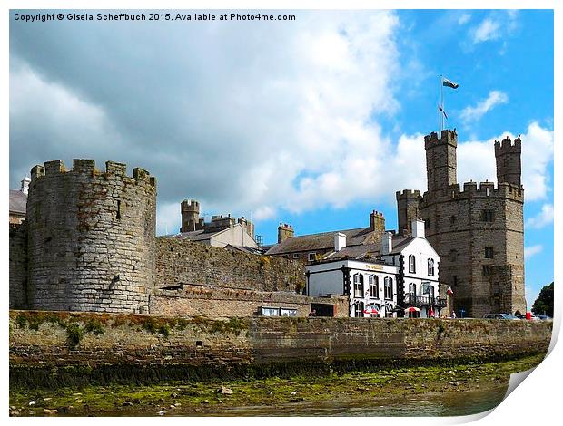  Caernarfon Print by Gisela Scheffbuch