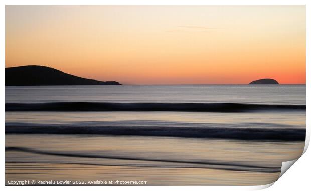 Sunset Seascape Print by RJ Bowler