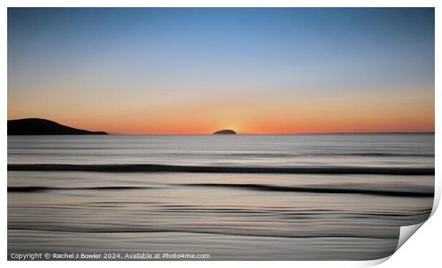 Sunset Sea Print by RJ Bowler