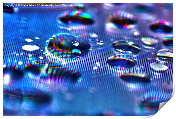 Droplets Print by Steve Allen