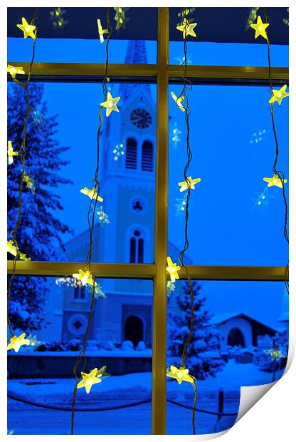 Cozy window decoration for Christmas Print by Matthias Hauser