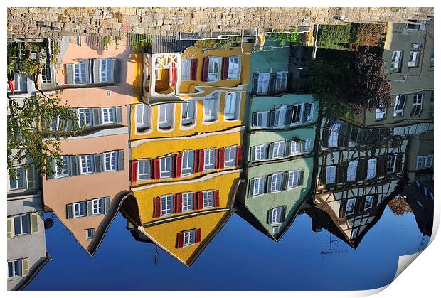 Old houses in Tuebingen Germany Print by Matthias Hauser