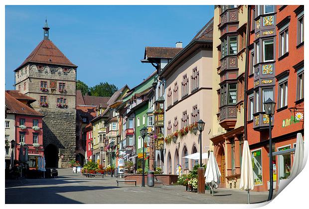 Old town Rottweil Germany Print by Matthias Hauser