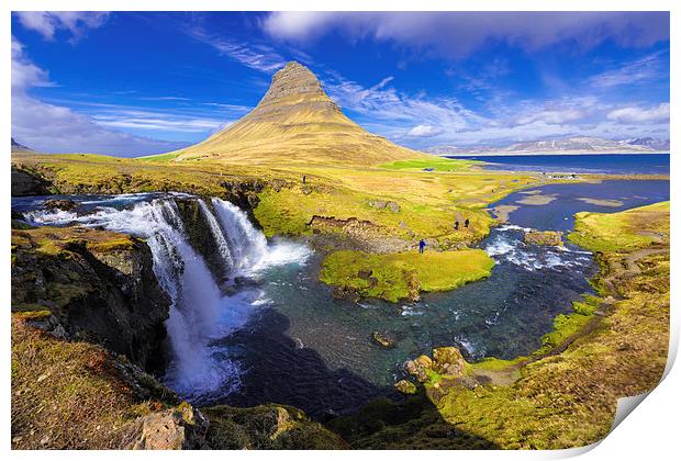  Amazing Kirkjufell waterfall Iceland Print by Matthias Hauser