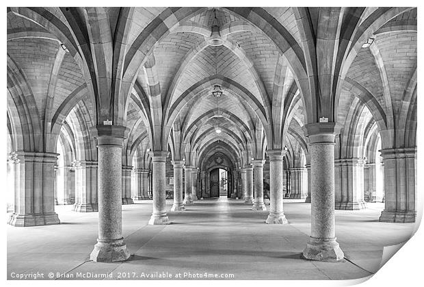 Cloisters Print by Brian McDiarmid