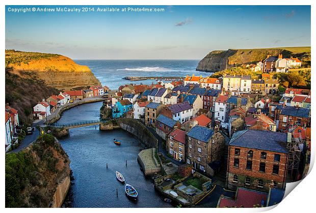  Staithes  Print by Andrew McCauley