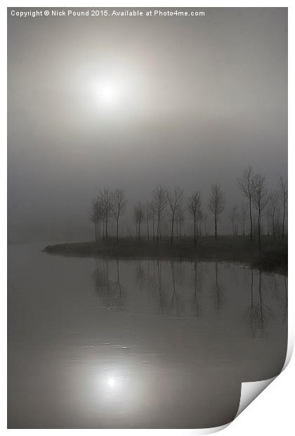 Misty Morning on the River Print by Nick Pound