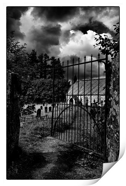  Church gate Print by sean clifford