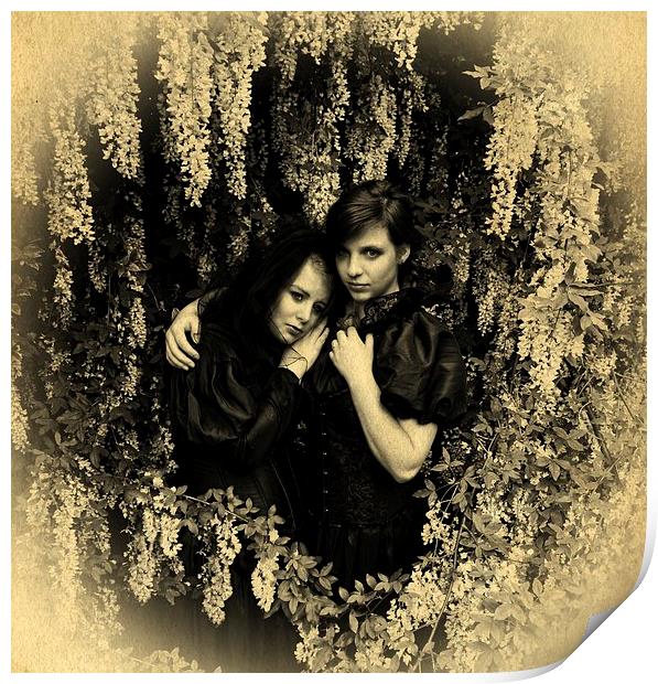 British Gothic#6: The Babes In the Wood (Sepia) Print by Julia Whitnall