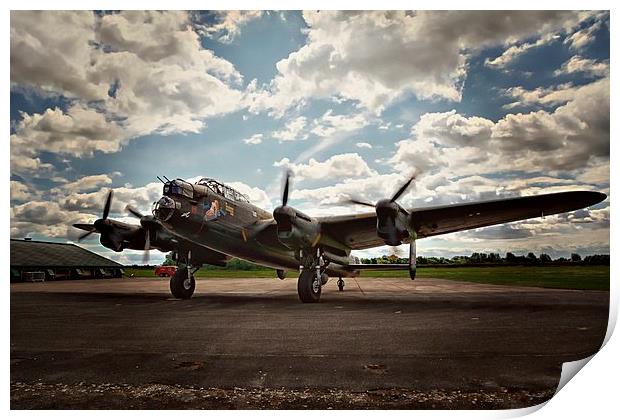 Lancaster Bomber Just Jane Print by Julia Whitnall