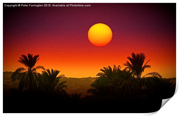 Colours Of The Sun Print by Peter Farrington