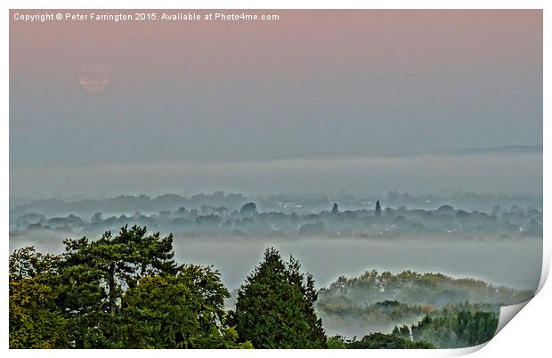  Morning Mist Print by Peter Farrington