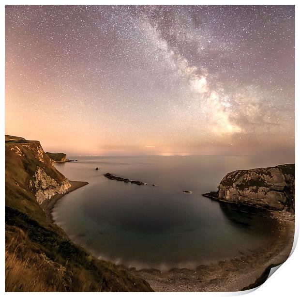  The Milky way over Man O War cove  Print by Shaun Jacobs