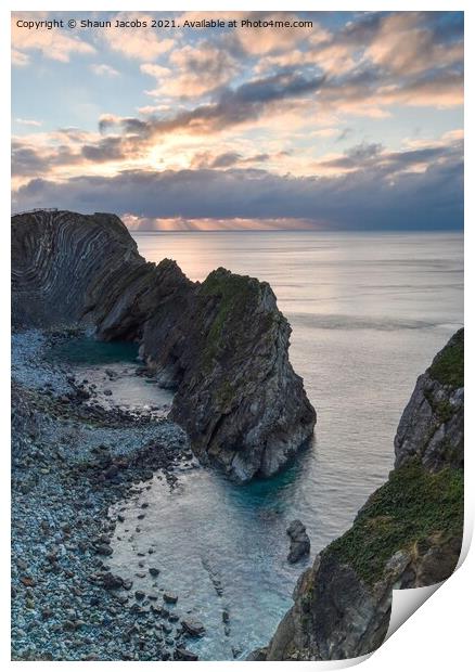 Stair hole winter morning  Print by Shaun Jacobs