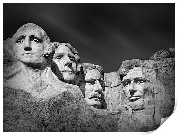 Mount Rushmore South Dakota Print by Ian Barber