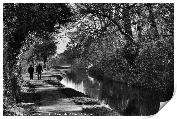 strolling on the mon &amp; brec Print by keith hannant