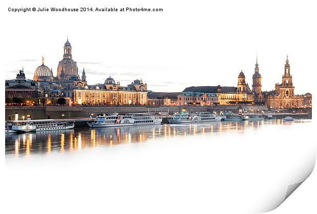 Dresden skyline II Print by Julie Woodhouse