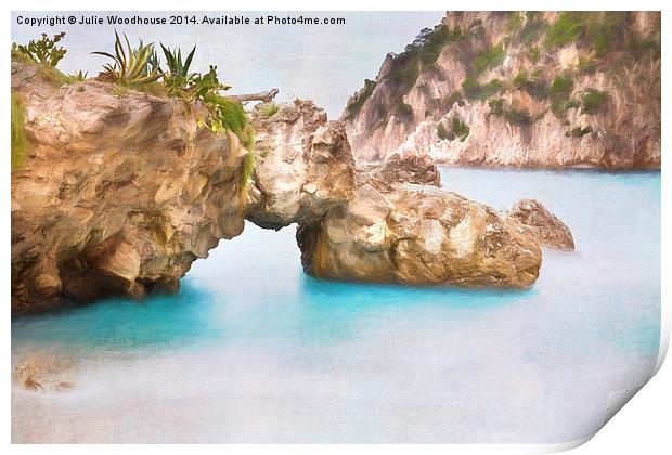 Sirens Rock, Capri Print by Julie Woodhouse