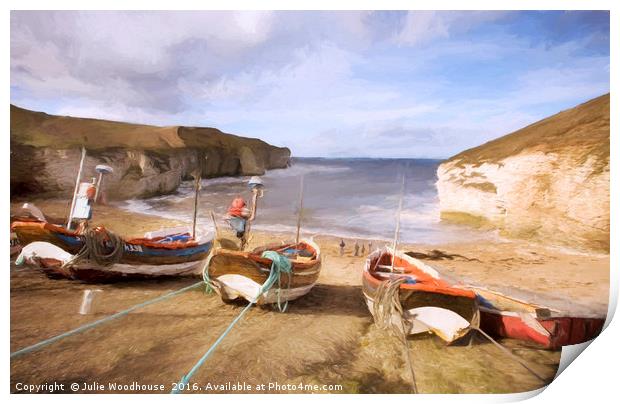 Flamborough Print by Julie Woodhouse