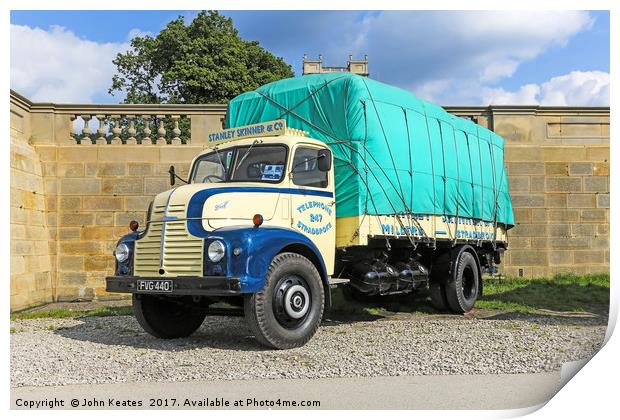 1953 Leyland Comet 90 Dropside, Reg No. FVG440 in  Print by John Keates