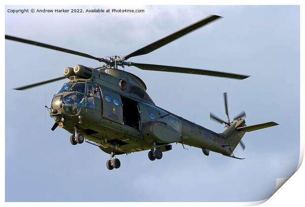 RAF Westland Aerospatiale SA330 Puma HC.1 Print by Andrew Harker